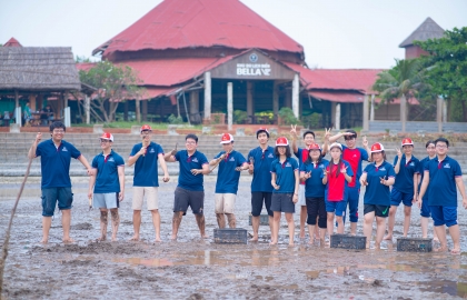 HỌC SINH TRƯỜNG HORIZON TRẢI NGHIỆM MỘT NGÀY CÀO NGHÊU TẠI GÒ CÔNG 